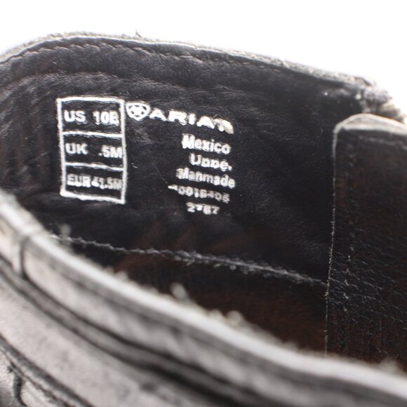Ariat Two24 Ready To Go Women's Size 10 B Ankle Boots Black Leather - Picture 3 of 9